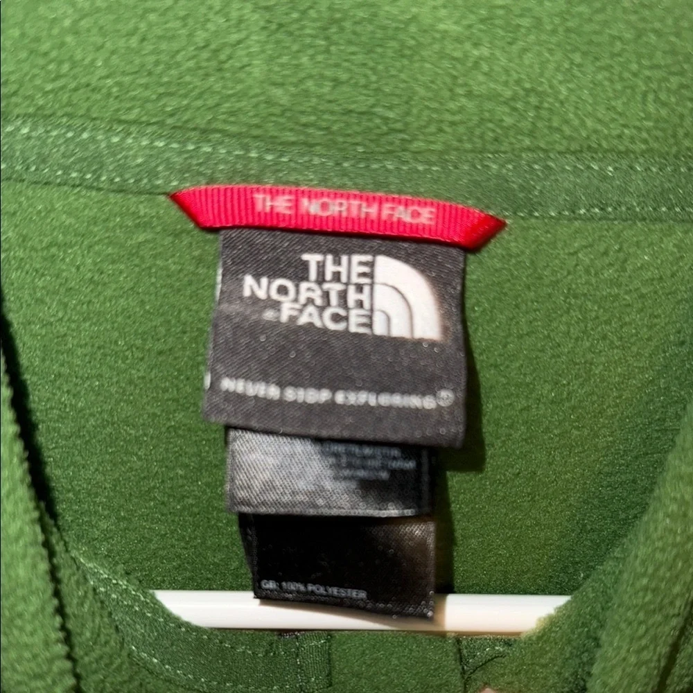 The North Face Forest Green Polartec Fleece Pullover- Mens Large - B5